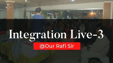 Integration Live 3। ব্যাসিক আলোচনা+ম্যাথ । HSC MATH 1st Part। @রাফি স্যার ।