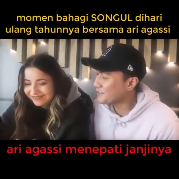 momen bahagia songul di hari ulang tahunnya