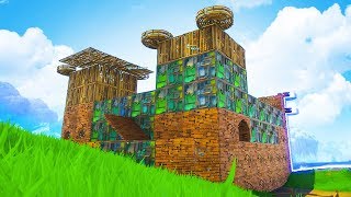 BUILDING THE BIGGEST CASTLE in Fortnite Battle Royale