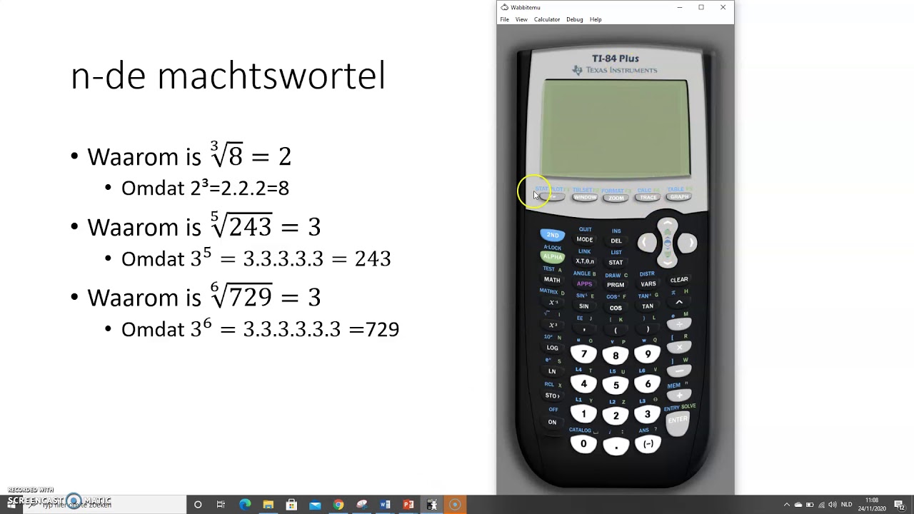 n de machtswortel berekenen - YouTube