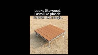 Wood texture you'll love. Plastic durability you'll trust. Click and done. #woodplastic #wpcdecking