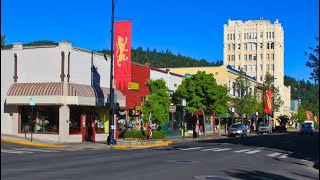 LIVE! - Full town walk in Ashland, Oregon - Home of the Oregon Shakespeare Festival