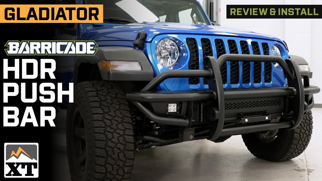 Jeep Gladiator JT Barricade Push Bar HD4 Tubular Front Bumper Review & Install