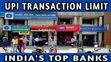 UPI Transaction Limit || From HDFC to SBI Check per day UPI Transaction Limit of Top Banks ||