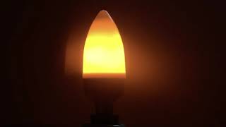 LED Flame Effect Bulb - E12 Candelabra Base Decorative Fire Light Bulb screenshot 4