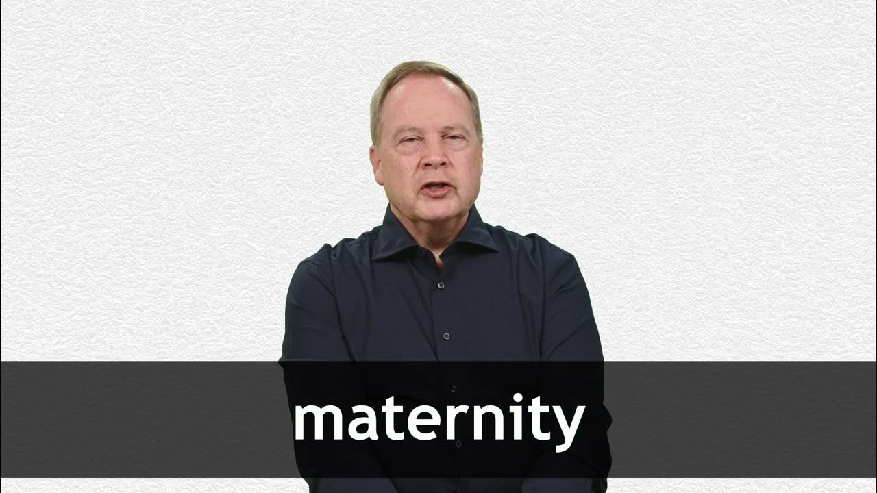 How to pronounce MATERNITY in American English YouTube
