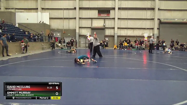 10U 53 David Mcclurg UTB Wrestling Vs Emmitt Murra...