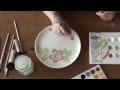 One Stroke Painting on Pottery / Ceramics