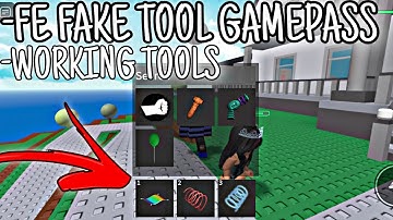 (SUPER OP) FE FAKE TOOL GAMEPASS | WORKING TOOLS | FLUXUS - HYDROGEN