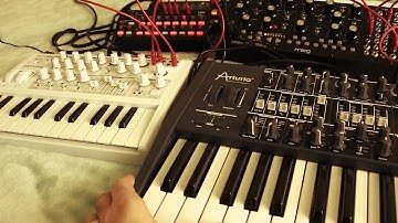 MOOG MOTHER 32 AND ARTURIA......ALMOST MODULAR