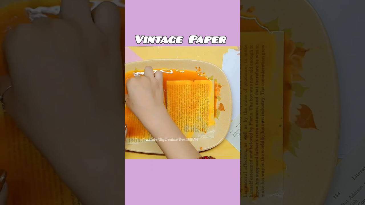 DIY vintage Paper | How to make vintage Paper | journal supplies making at home 
