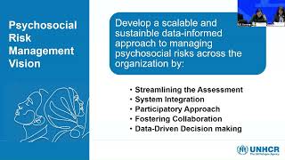 1.2 Psychosocial risk management at the UN – Translating the UN 2.0 vision into action