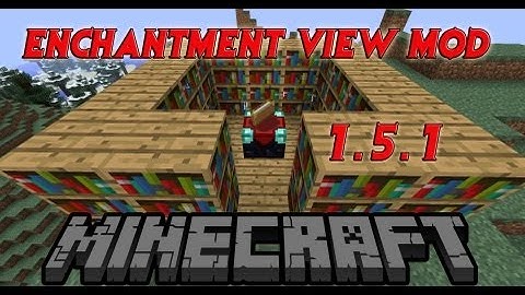 Minecraft-How to Install Enchant View Mod! See your Enchantments! 1.5.1 HD