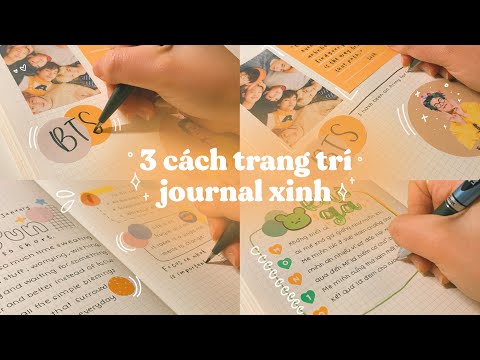 3 ways to decorate your journal✨// Cách trang trí sổ journal đẹp ...