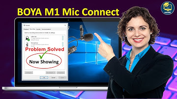 How to use BOYA M1 mic in laptop windows 10  | Audio device not Showing | BOYA Mic not Working