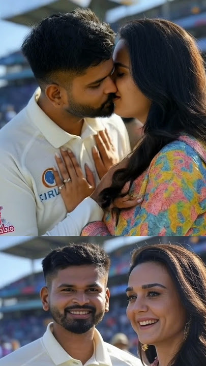 Shreyas Iyer And Preity Zinta Kissing Each Other ❤️ #love #youtubeshorts #shortvideo #ytshorts