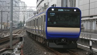 E235系1000番台 F12+F13編成 横須賀線試運転  横浜駅到着