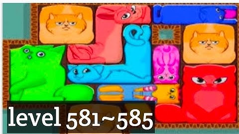 Puzzle Cats - level 581~585  Solve 