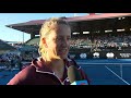 Victoria Azarenka on-court interview
