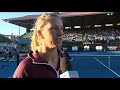 Victoria Azarenka on-court interview