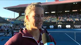 Victoria Azarenka on-court interview