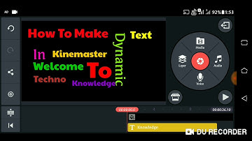 How to Make Dynamic Text Video Making in Kinemaster Application|| #Dynamic #Text  in #Kine master|