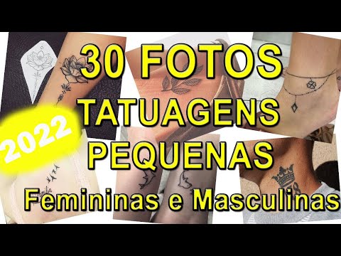 FOTOS DE TATUAGENS PEQUENAS FEMININAS E MASCULINAS 2021