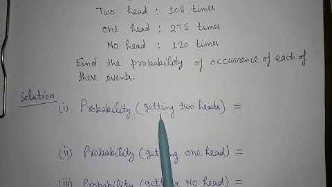 Example-2, Chapter-15( Probability) of class-9th Maths