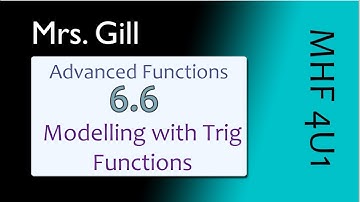 MHF4U: 6.6 Modelling with Trig Functions