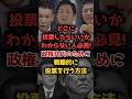 【参院選】あなたの一票で政権交代!?戦略的な投票方法　#shorts