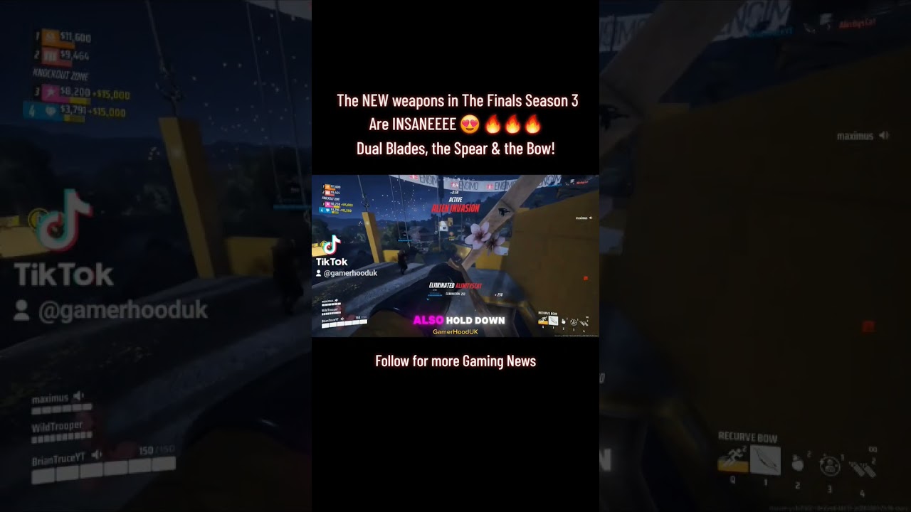 NEW BOW WEAPON IN THE FINALS SEASON 3