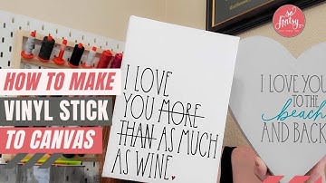 Hoe plak je vinyl op canvas? 😍