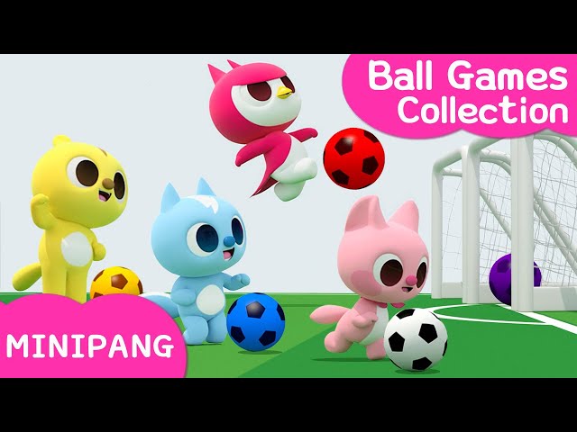 Learn colors with MINIPANG | 🏀 Ball Games Collection | MINIPANG TV 3D Play class=