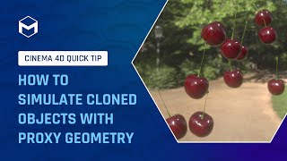 #C4DQuickTip 66: How to simulate cloned objects with proxy geometry in Cinema 4D