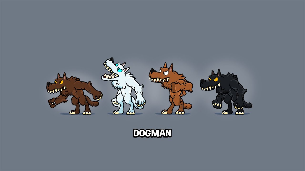 Cartoon Dogman game sprite and animated puppet YouTube