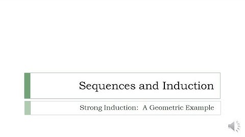 Strong Induction:  A Geometry Example