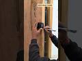 Step-by-Step Solid Door Lock Installation | Pro Woodworking Door Lock Fitting #shortvideo