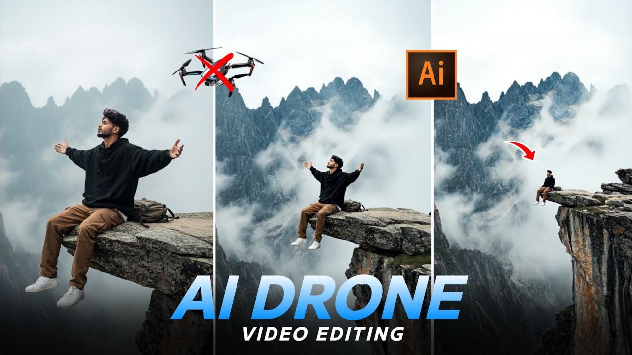 Trending Ai Drone Shot Video Editing Tutorial | Ai Drone Video Editing ...