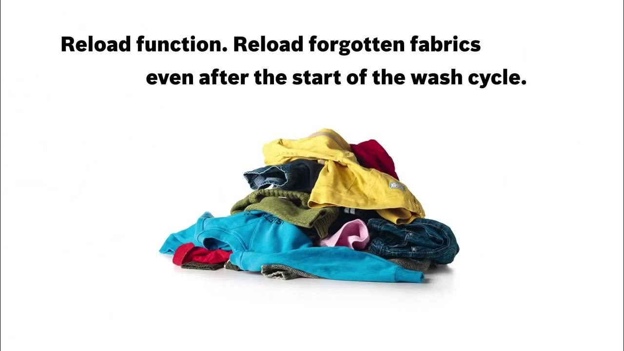 BOSCH Front Load Washing Machine Reload Function YouTube