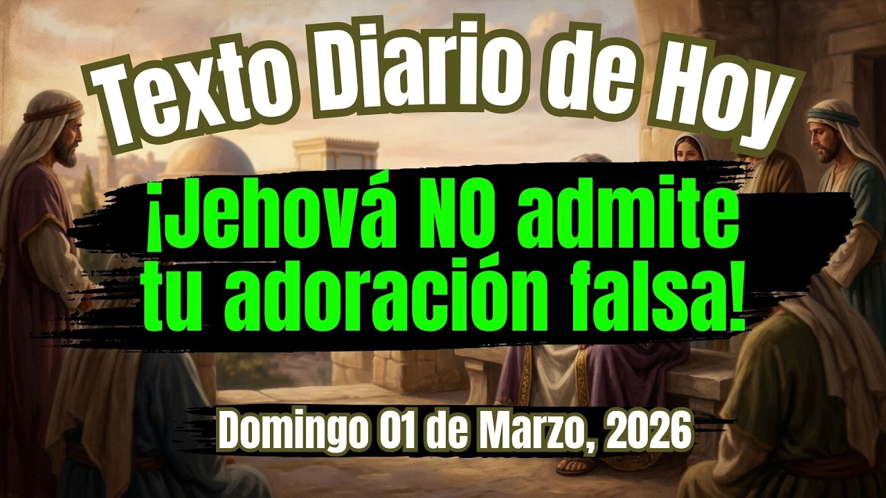Hermano, ¿Morirás como enemigo de Jehová? ☠️ | Texto Diario de Hoy Domingo 1 de Marzo 2026
