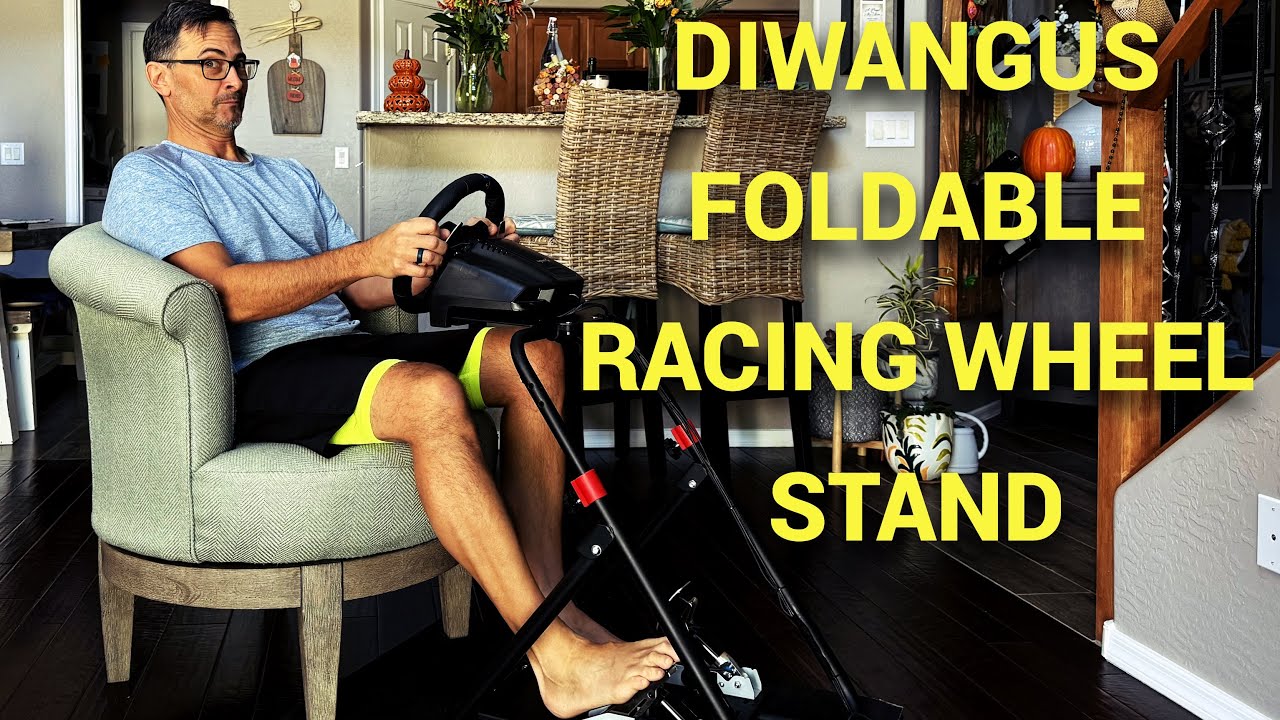 DIWANGUS Racing Steering Wheel Stand Simulator Racing Stand Tilt