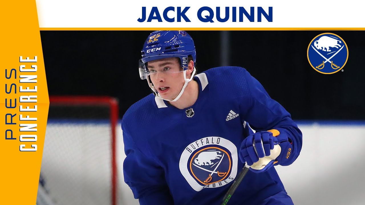 Jack Quinn joins Sabres ahead of NHL debut