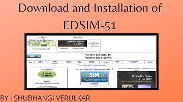 Download and Installation Of EDSIM 51
