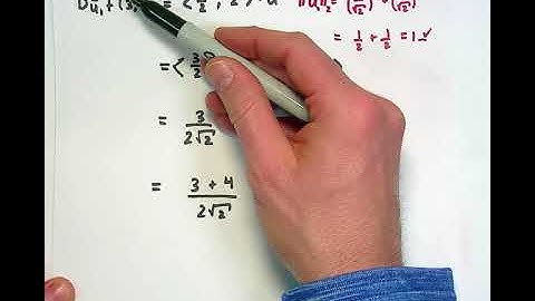 M1C, Lesson 11.5: Directional Derivatives Example 1