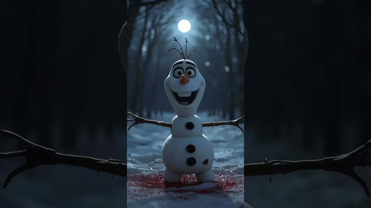 Horror versions of the Frozen characters 