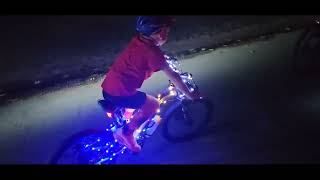 Christmas lights bike ride.