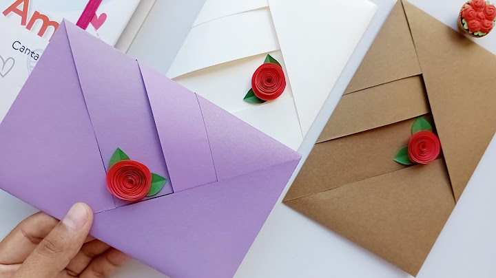 DIY 💗 - Como hacer un SOBRE para CARTA / How to make an envelope card /Envelope Ideas/ Easy craft 💌