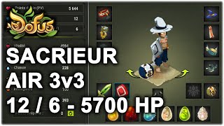 STUFF SACRIEUR AIR PVP KOLIZEUM 3v3 - PANOPLIE VALET VEINARD + POULPLIE - Gryfox [DOFUS]