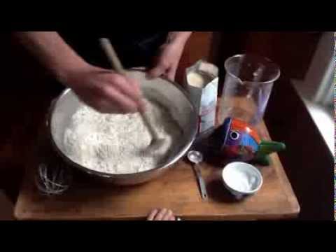 mixing-the-peasant-bread-dough-using-instant-yeast