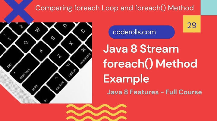 29 Java 8 Streams foreach() Method Example